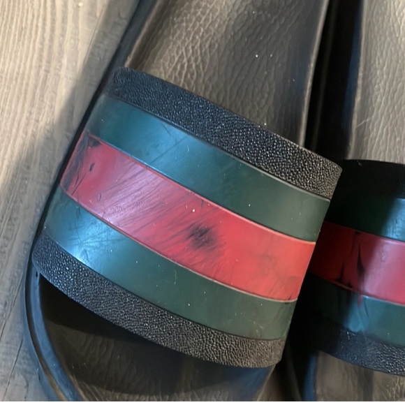 Men’s Gucci Signature Slides - Size 12 - Fair Condition - Picture 2 of 4
